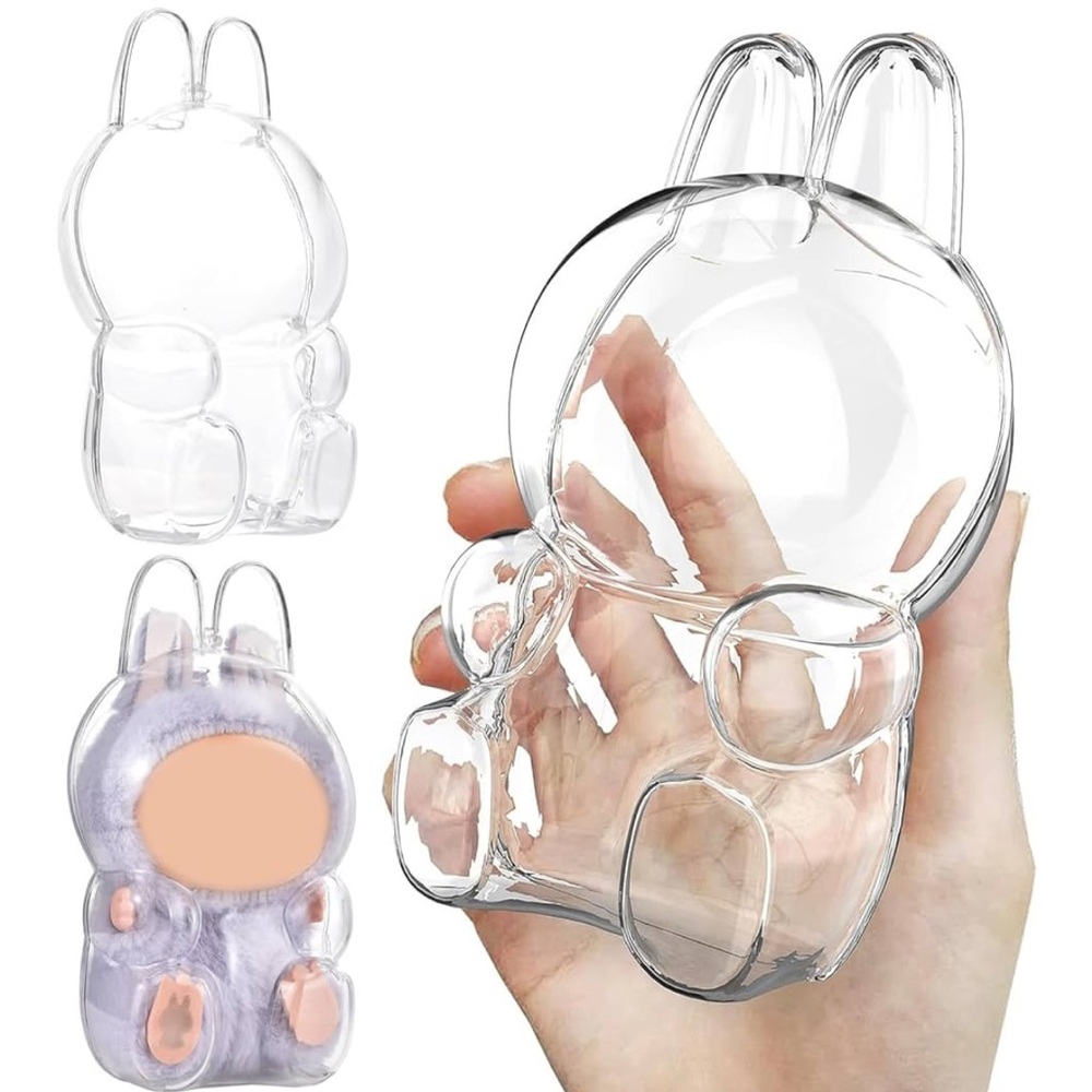 Clear Labubu Seated Case